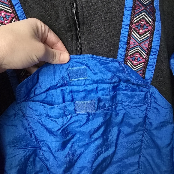 Vintage 80's 90's Lavon by Cheerful Corp Blue 1/2 Zip Sweater Size Medium *Read* - Picture 3 of 11